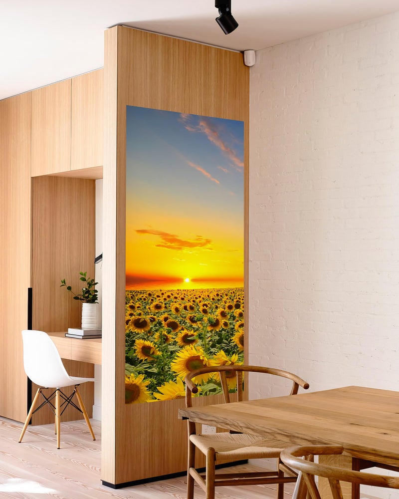 FLFK Sunflower Door Sticker - Door Mural Peel and Stick, Removable Self-Adhesive Door Wallpaper for Home Decor, 30.3 "W x 78.7 "L, Set of 2 Sheets - Image 5